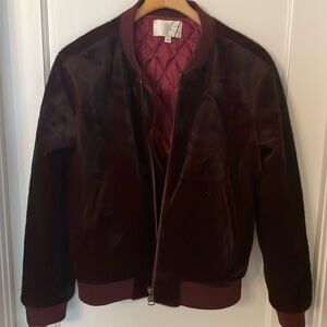 J.O.A. Burgundy Puffer Jacket